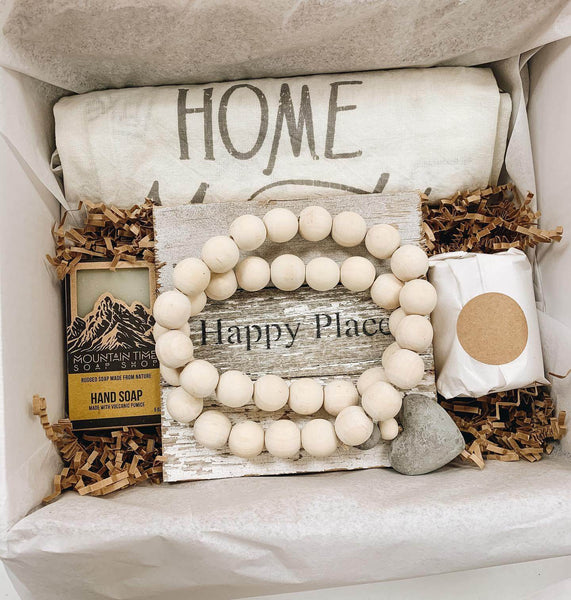 We love putting together Curate Gift Boxes for you that are perfect for real estate closing gifts too!  Many items are made in the Denver area. 