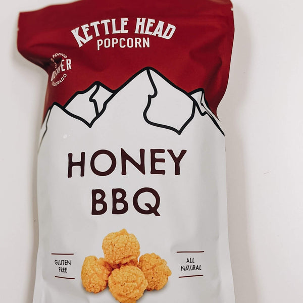 Colorado Proud and Denver Made - Honey BBQ Kettle Head Popcorn is Gluten Free and All Natural. 
